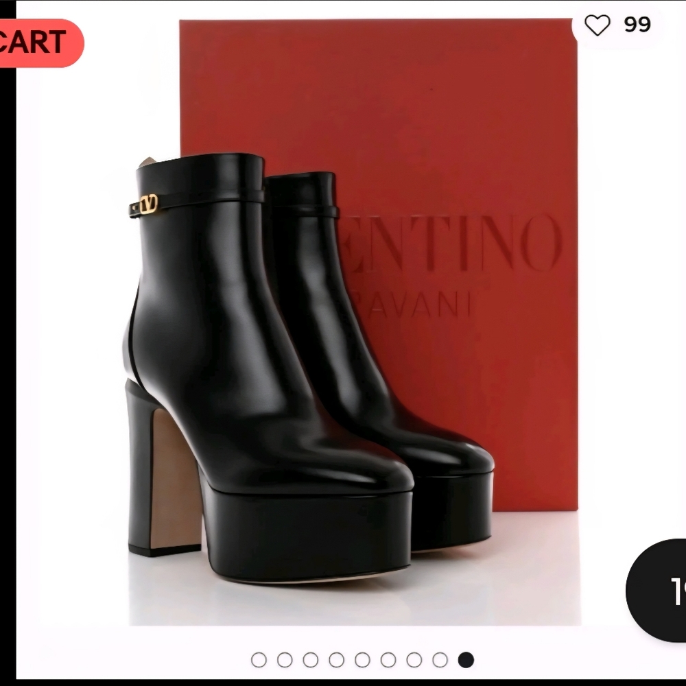 Valentino Women's Black Heeled Boots